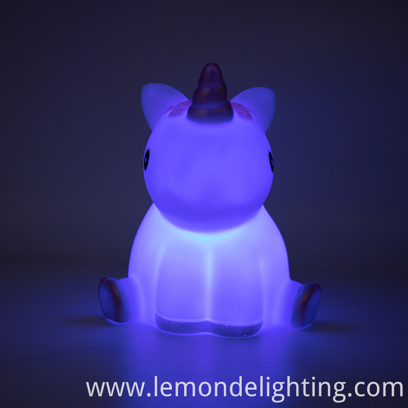 glowing unicorn sculpture night light